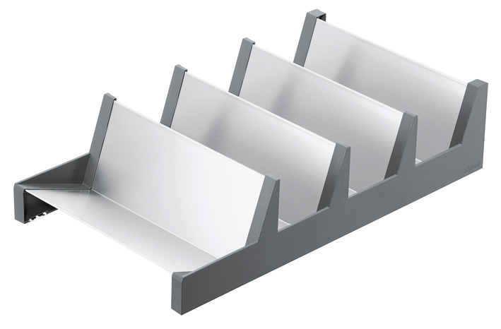 ZC7B0200S AMBIA-LINE TERRA BLACK MATT BOTTLE DIVIDER SET CABINET WIDTH = 200 MM, HEIGHT: 88.7 MM