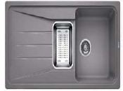 SONA 6S ANTHRACITE COLOR BLANCO SILGRANIT SINK, SINGLE BOWL WITH DRAIN BOARD - WITH PRACTICAL ADDITIONAL BOWL