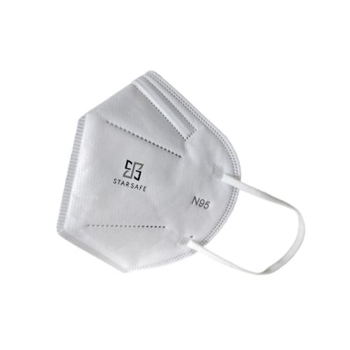 FOLD FLAT TYPE / FFP1 CLASS / WITH VALVE EAR LOOP - WHITE