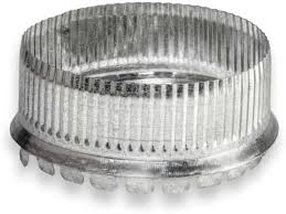 GALVANIZED STEEL COLLAR FOR STANDARD DUCT - STRAIGHT DUCT SIZE 8 8" FEMALE ID