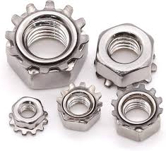 STEEL LOCKNUT WITH EXTERNAL-TOOTH LOCK WASHER ZINC-PLATED, 10-32 THREAD SIZE