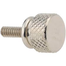 KNURLED-HEAD THUMB SCREW-SS LOW-PROFILE 10-32 THREAD SIZE 3/8" LONG 7/16" DIAMETER HEAD