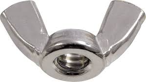 18-8 STAINLESS STEEL WING NUT - 3/8"-16 THREAD SIZE 43/64" BASE DIAMETER