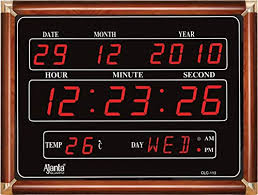 AJANTA RECTANGLE DIGITAL WALL CLOCK L.685MMX W.39mmXH.240mm
