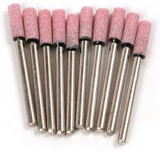 3MM SHANK-CYLINDRICAL GRINDING STONE MOUNTED POINT 10X10MM(PINK)