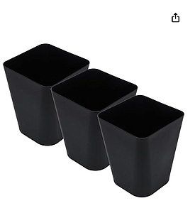 OPEN TOP WASTE BIN 7 LITRE  BROWN COLOUR