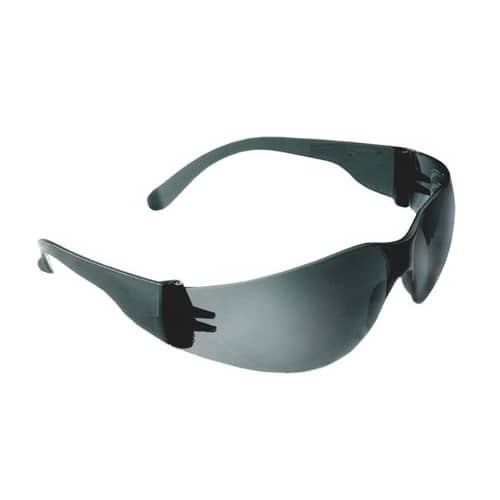 POLYCARBONATE FRAMELESS SPECTACLES WITH CURVED EDGES SMOKE LENS UNCOATED