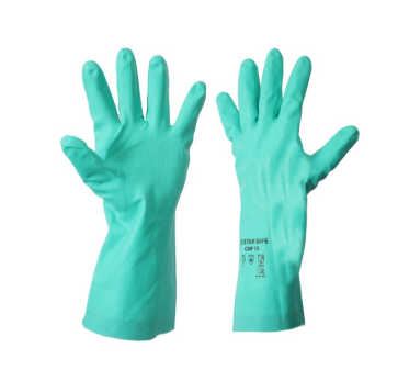 NITRILE RUBBER FLOCK LINE GLOVES 18 CNF SIZE