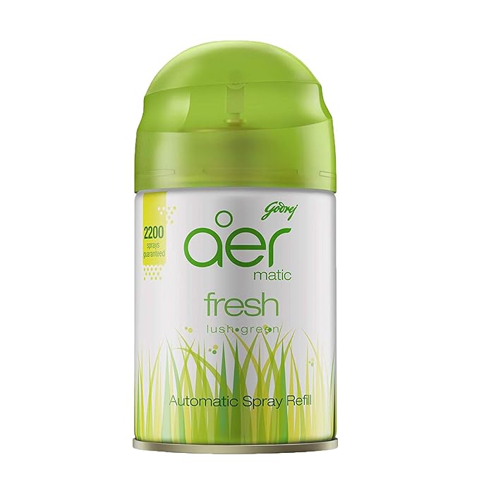 GODREJ AER AUTOMATIC SPRAY REFILL FRESH (LUSH GREEN) 225ML