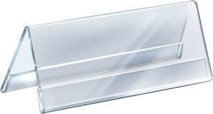 V-Shaped Desk Name Plate 4 inch