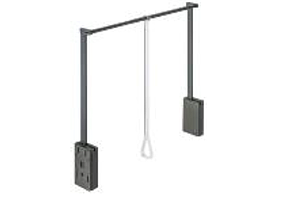 Wardrobe Lift 750-1100 mm Black