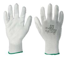PU COATED GLOVES / WHITE SIZE 9