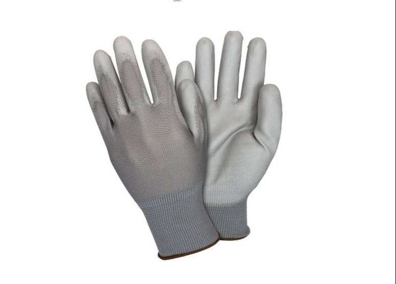 PU COATED GLOVES / GREY SIZE 9
