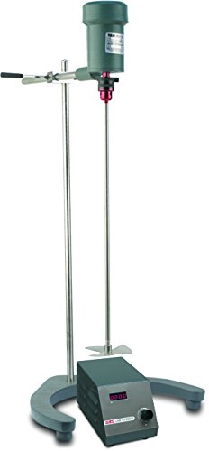 Medium duty stirrer with PMDC Motor having Stirring shaft & propeller in SS 316, Chuck, Digital speed indicator & speed regulator