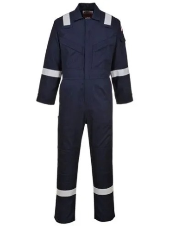 FR CLOTHING BOILER SUIT WITH REFLECTIVE TAPES - SIZE S