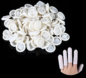 Finger Cots - White Color Medium (500 grams)
