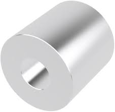 ALUMINUM UNTHREADED SPACER 3/8"OD,3/4"LONG,FOR NUMBER 10 SCREW