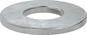 18-8 SS WASHER FOR 1/4" SCREW SIZE, 0.281" ID, 0.625" OD(PACK OF 100)
