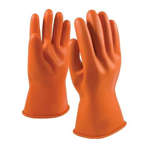 RUBBER HAND GLOVES 12 INCH ORANGE