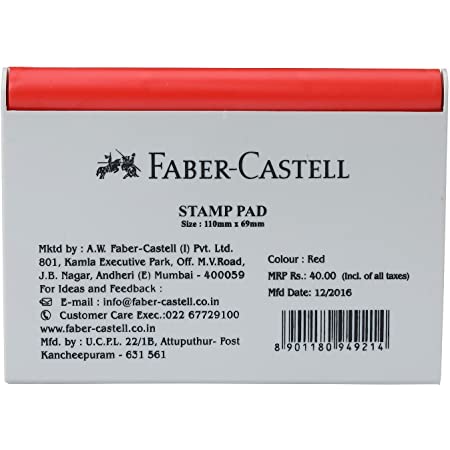 Big Stamp Pad Faber Castell Red