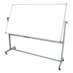 2 in 1 Board Magnetic White board + Pin up board - 6ft X 4ft with Trolley (Moveable Stand)