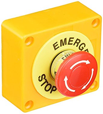 RED PUSH BUTTON WITH LOCK