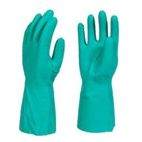 Cut Resistant Nitrile Palm Coated Orange on Orange Hand Gloves