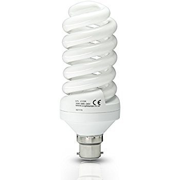 25W CFL, Straight shaped, white