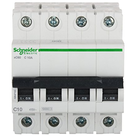 MCB 4 pole, 10 Amps