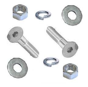 M10x50 Bolt & Nut Washer Spring Washer