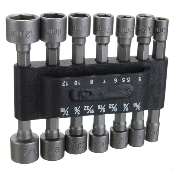 Nut Runner Male Hex 1/4 X Female Hex 7mm