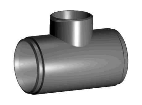 MS Equal Tee 1/2 inch