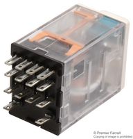 DPDT RELAY W/LED MKS2PINDC24V